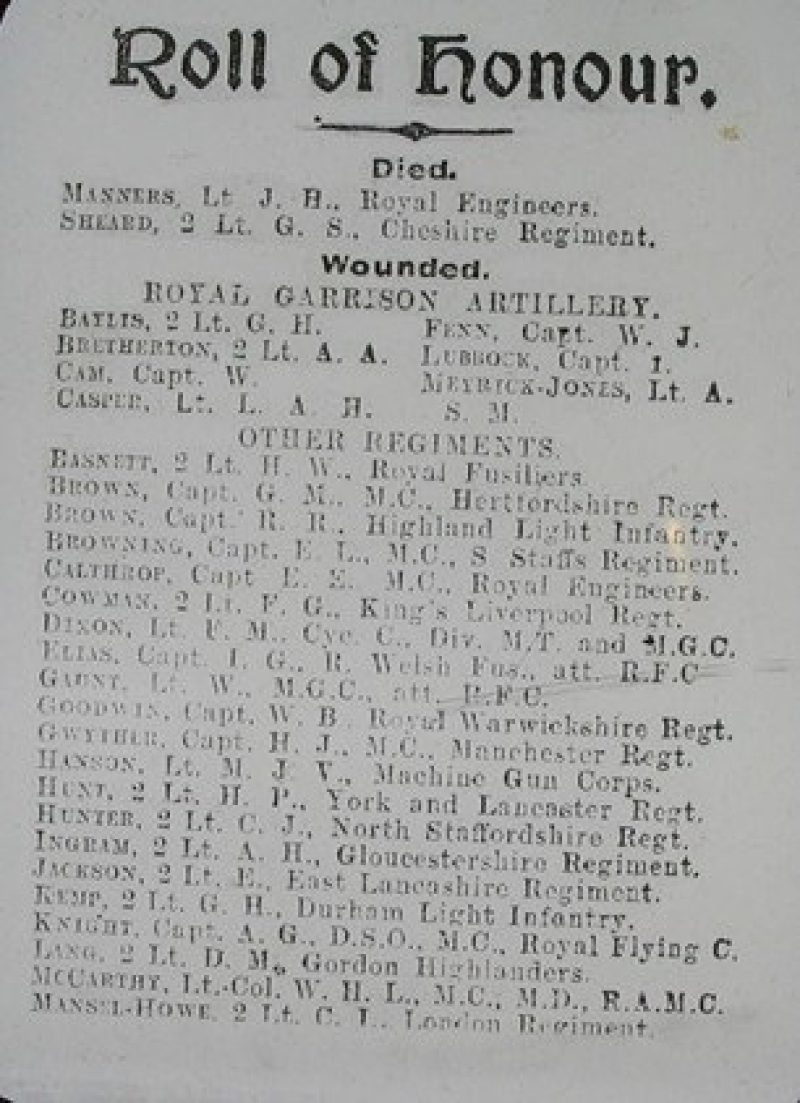 Honour Roll